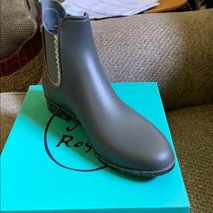 Jack Rogers Sallie rain boot glitter bottom